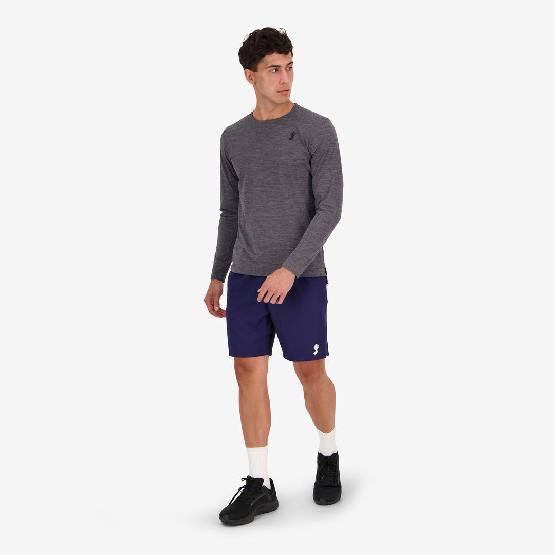 Men's Flight Long Sleeve T-shirt - Grey Marle