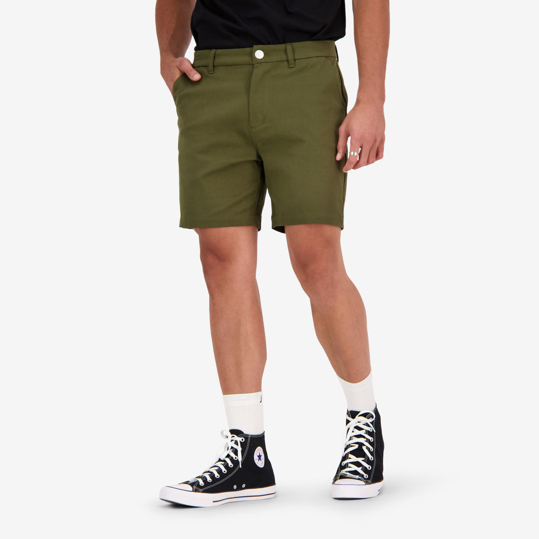 Men's Safari Shorts - Khaki Green